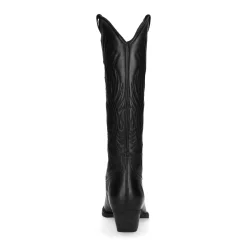 Zwarte Leren Cowboylaarzen^Sacha Clearance