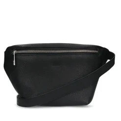 Zwarte Leren Crossbody Tas^Sacha Best