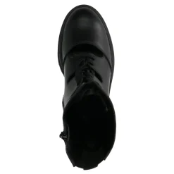 Zwarte Leren Cut Out Boots^Sacha Store