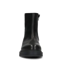 Zwarte Leren Enkellaarsjes^Sacha New