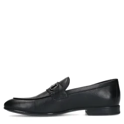 Zwarte Leren Loafers Met Chain^Sacha Hot