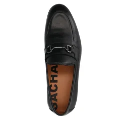 Zwarte Leren Loafers Met Chain^Sacha Hot