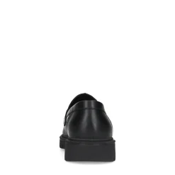 Zwarte Leren Loafers Met Grove Zool^Sacha Discount