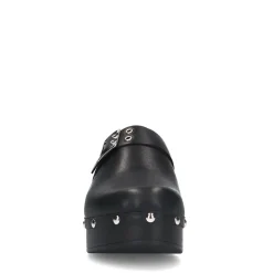 Zwarte Leren Muiltjes Met Studs^Sacha Shop