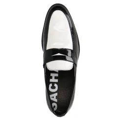 Zwarte Leren Penny Loafers^Sacha Outlet