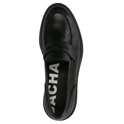 Zwarte Leren Penny Loafers^Sacha Cheap