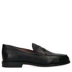 Zwarte Leren Penny Loafer^Sacha Store