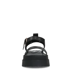 Zwarte Leren Plateau Sandalen^Sacha Cheap