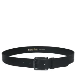 Zwarte Leren Riem^Sacha Store