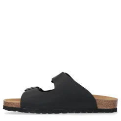 Zwarte Leren Sandalen^Sacha Store