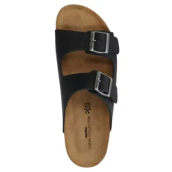 Zwarte Leren Sandalen^Sacha Store