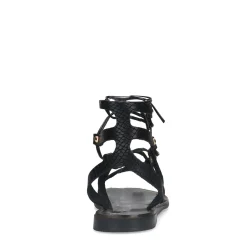 Zwarte Leren Sandalen^Sacha Clearance