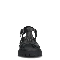 Zwarte Leren Sandalen^Sacha Shop