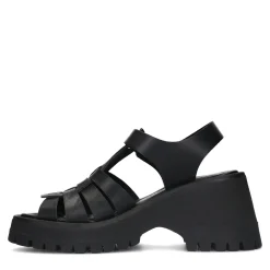 Zwarte Leren Sandalen^Sacha Shop
