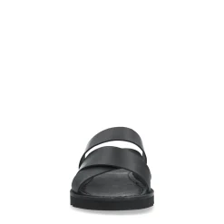 Zwarte Leren Slippers^Sacha Cheap
