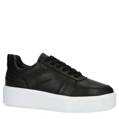 Zwarte Leren Sneakers^Sacha Shop