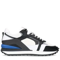 Zwarte Leren Sneakers Met Witte Details^Sacha Flash Sale