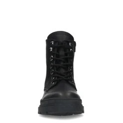 Zwarte Leren Veterboots^Sacha Shop