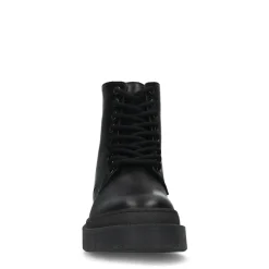 Zwarte Leren Veterboots^Sacha Store
