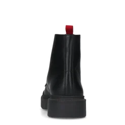 Zwarte Leren Veterboots^Sacha Store