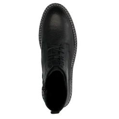 Zwarte Leren Veterboots^Sacha Cheap