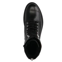 Zwarte Leren Veterlaarsjes^Sacha Hot