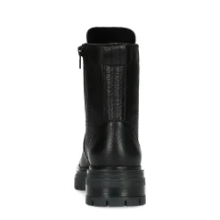 Zwarte Leren Veterlaarsjes^Sacha Hot