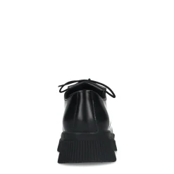 Zwarte Leren Veterschoenen Met Franje^Sacha Cheap