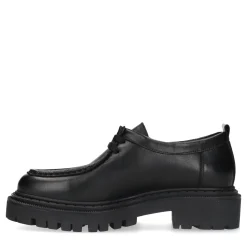 Zwarte Leren Veterschoenen^Sacha Discount