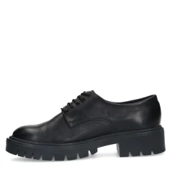 Zwarte Leren Veterschoenen^Sacha Store