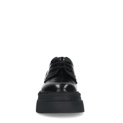 Zwarte Leren Veterschoenen^Sacha Hot