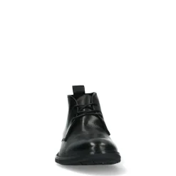 Zwarte Leren Veterschoenen^Sacha Fashion