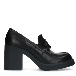 Zwarte Loafers Met Plateau Hak En Gesp^Sacha Cheap
