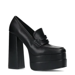 Zwarte Loafers Met Plateau Hak^Sacha Sale