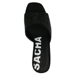 Zwarte Muiltjes Met Strass^Sacha Cheap