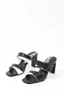 Zwarte Muiltjes Met Witte Details^Sacha Hot