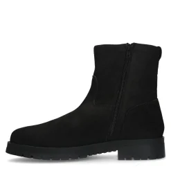 Zwarte Nubuck Boots Met Imitatiebont^Sacha Online