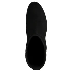 Zwarte Nubuck Boots Met Imitatiebont^Sacha Online