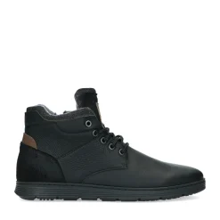 Zwarte Nubuck Veterboots^Sacha Discount