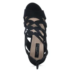 Zwarte Opengewerkte Sandalen Met Hak^Sacha Flash Sale