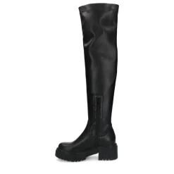 Zwarte Overknee Laarzen^Sacha Best