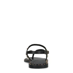 Zwarte Sandalen Met Goudkleurige Studs^Sacha Hot