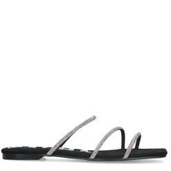 Zwarte Sandalen Met Strass Bandjes^Sacha Clearance