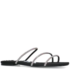 Zwarte Sandalen Met Strass Bandjes^Sacha Clearance