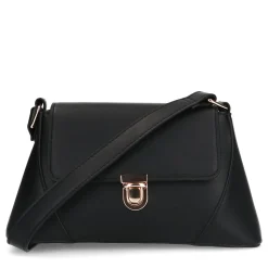 Zwarte Schoudertas Met Goudkleurige Details^Sacha Sale