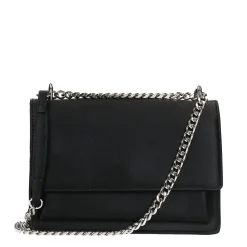 Zwarte Schoudertas Met Zilverkleurige Chain^Sacha Cheap