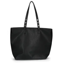 Zwarte Shopper Met Zilverkleurige Details^Sacha Store