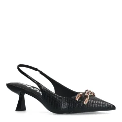 Zwarte Slingback Pumps Met Goudkleurige Chain^Sacha Best Sale