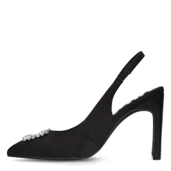 Zwarte Slingback Pumps Met Strass^Sacha Sale