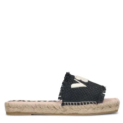 Zwarte Slippers Met Touwzool^Sacha Shop